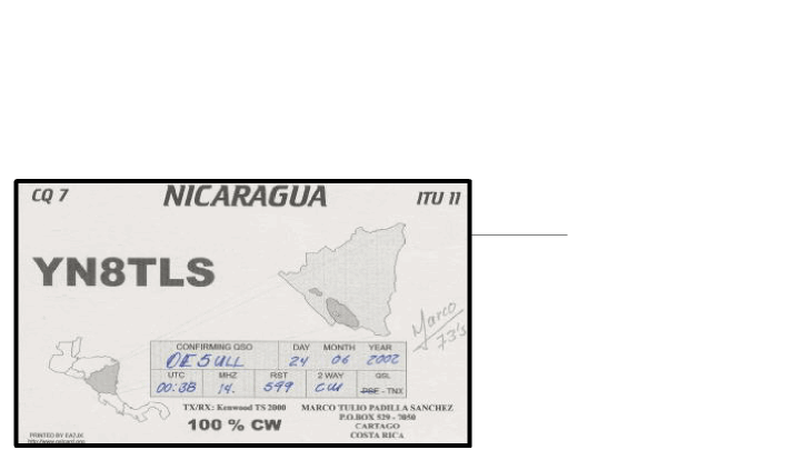 YN8TLS Marco, Cartago/Costa Rica